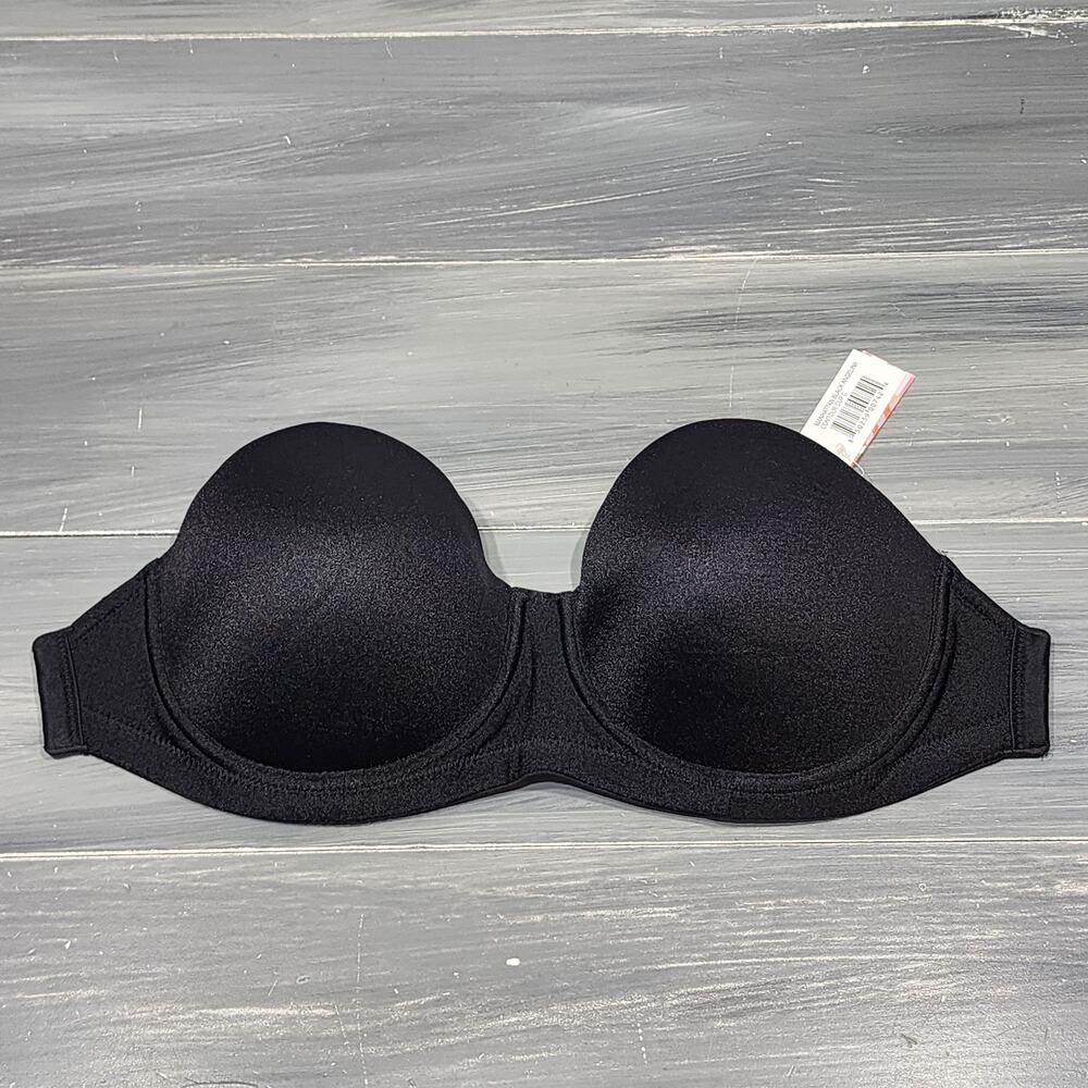 The Bra Lab Angelina Contour Cups Interchangeable Side Clasping Cup Size C Black